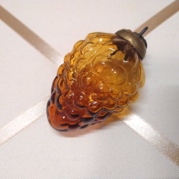 4 Kugel Ornaments, Red Green Blue Amber, Antique Vintage Christmas Grape Cluster - Picture 5 of 15